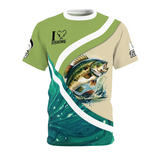 I Love Fishing 3D Graphic T Shirt