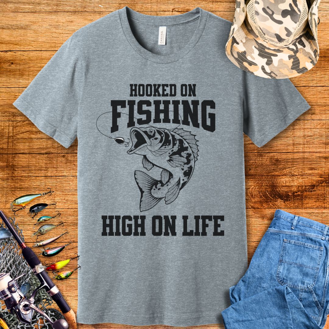 Hooked On Fishing T Shirt