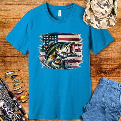 Fish American Flag Shirt