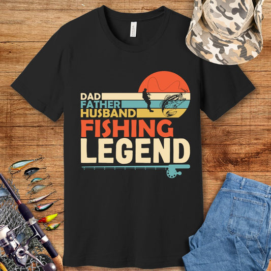 Dad Fishing Legend T Shirt