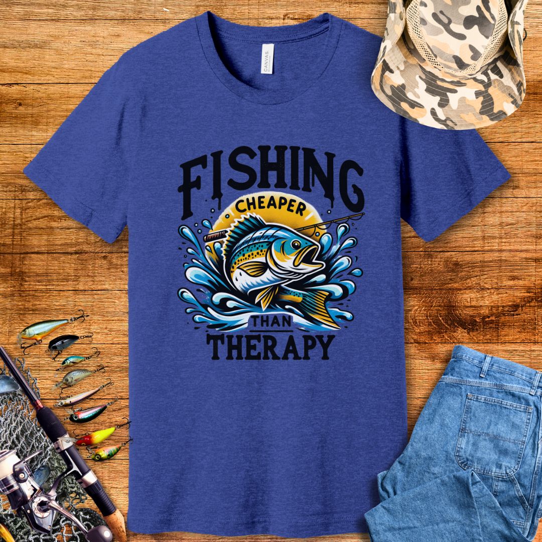 Fishing Cheaper Than Therapy T Shirt