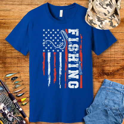 American Flag Fishing T-Shirt
