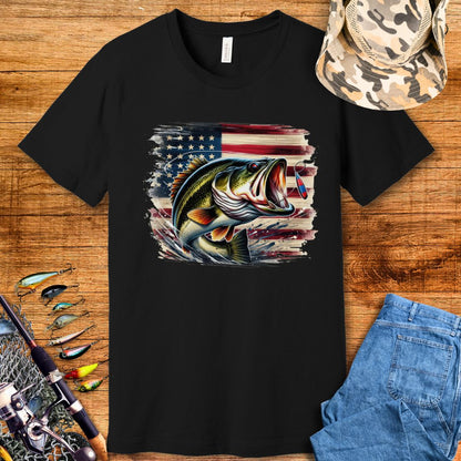 Fish American Flag Shirt