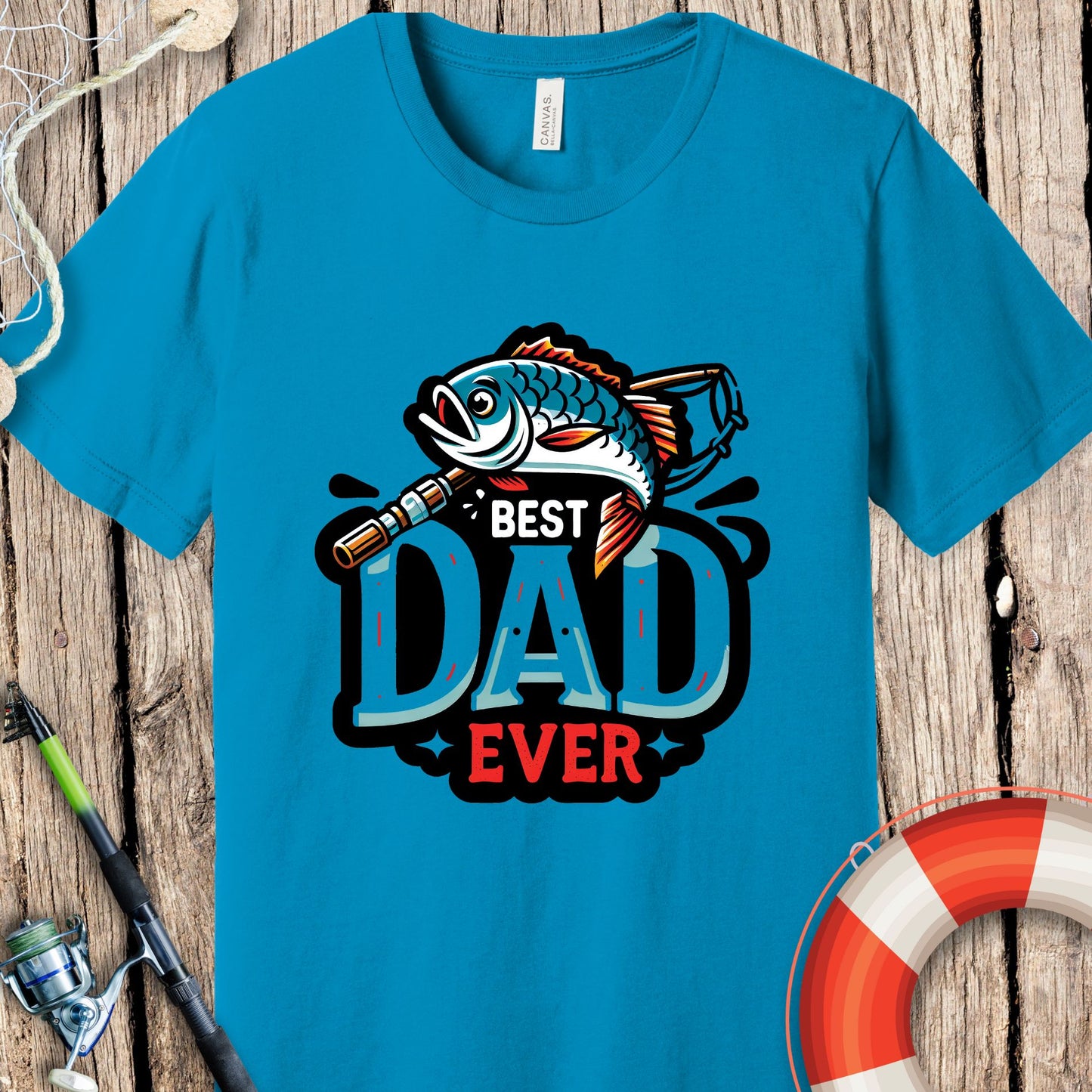 Best Dad Ever Fishing T-Shirt