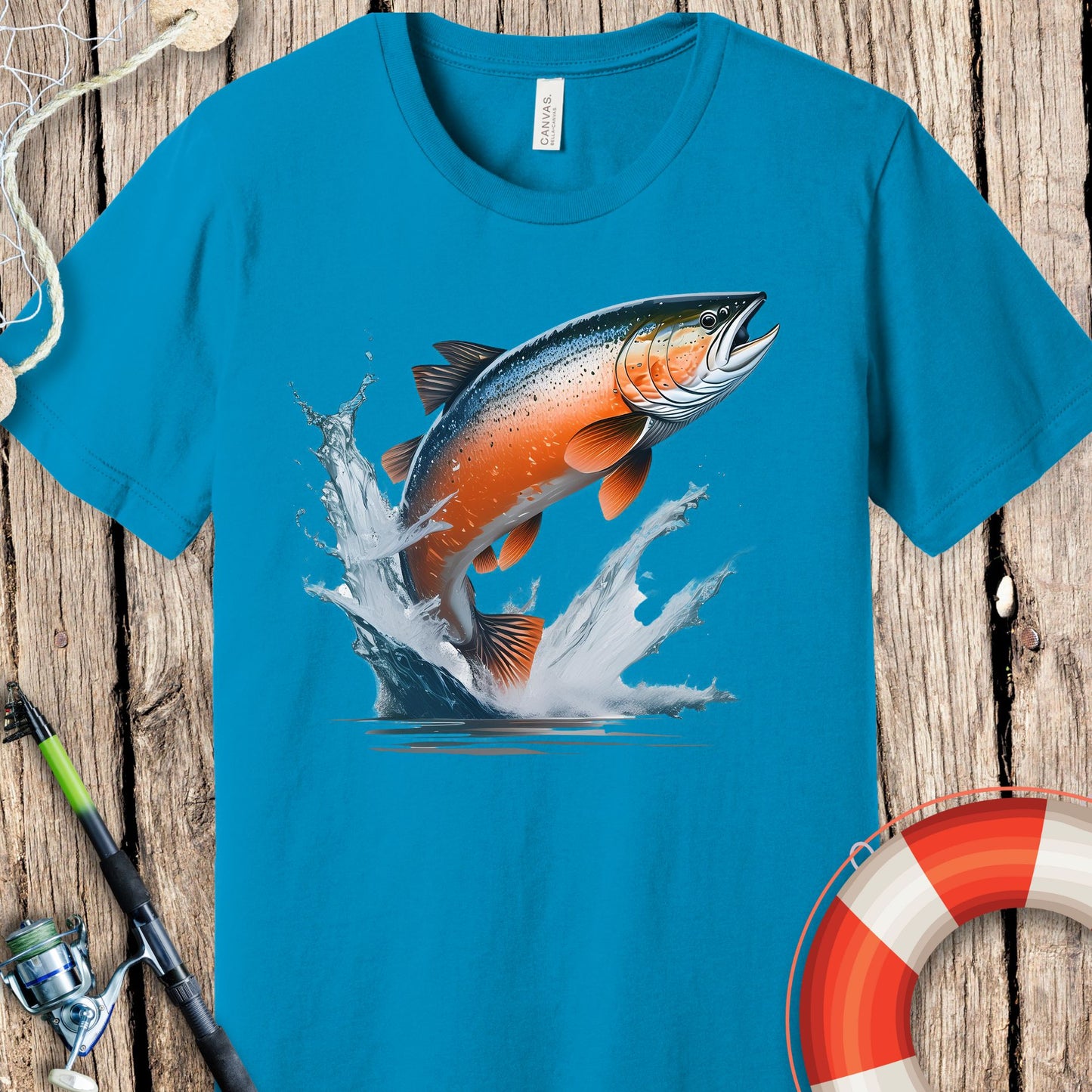 Salmon Fishing T Shirt