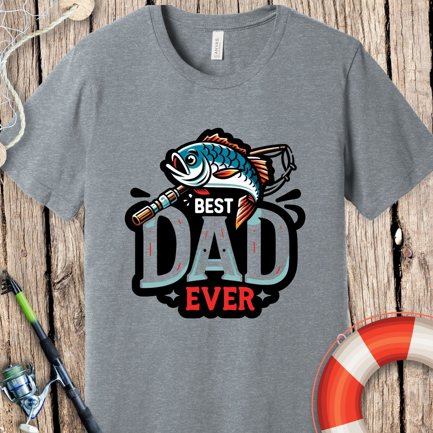 Best Dad Ever Fishing T-Shirt