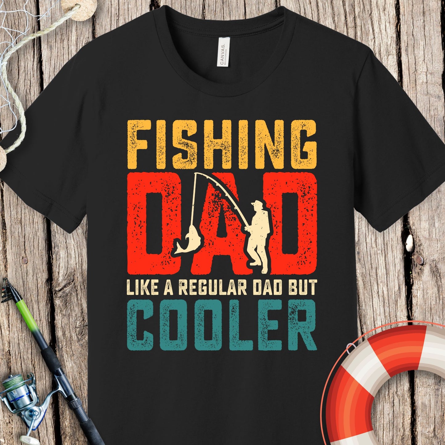 Fishing Dad Cooler T-Shirt