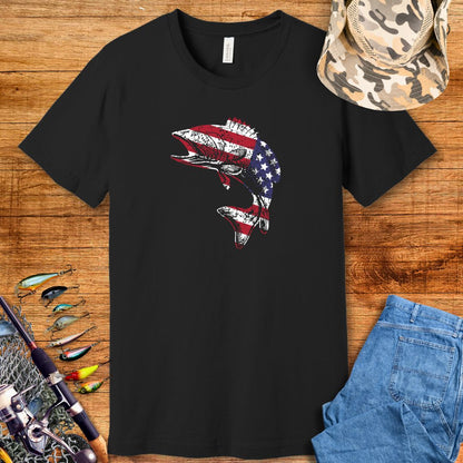 American Flag Fish T-Shirt