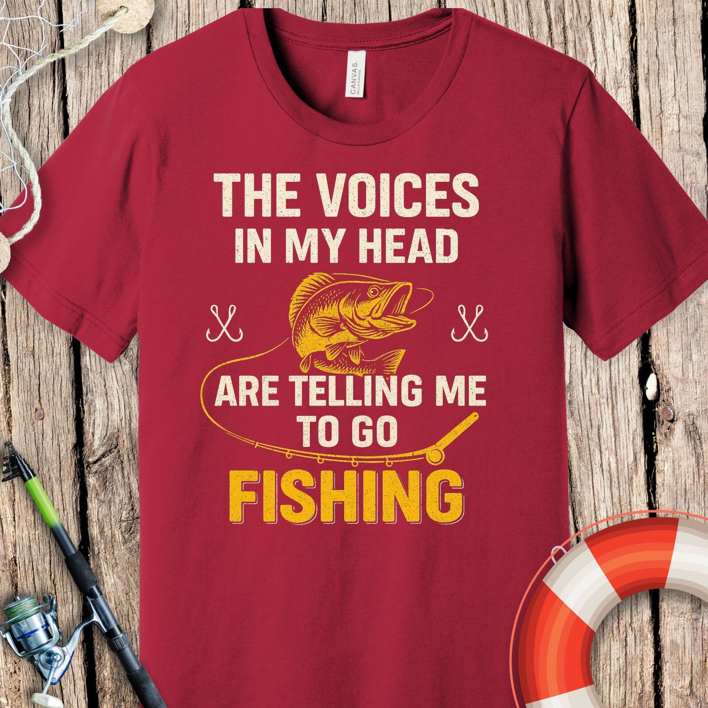 Voices In My Head Fishing T-Shirt