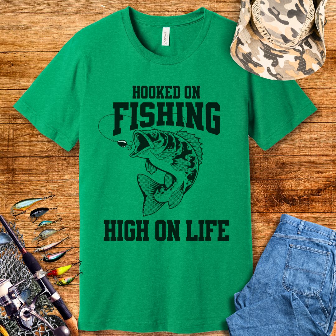 Hooked On Fishing T Shirt