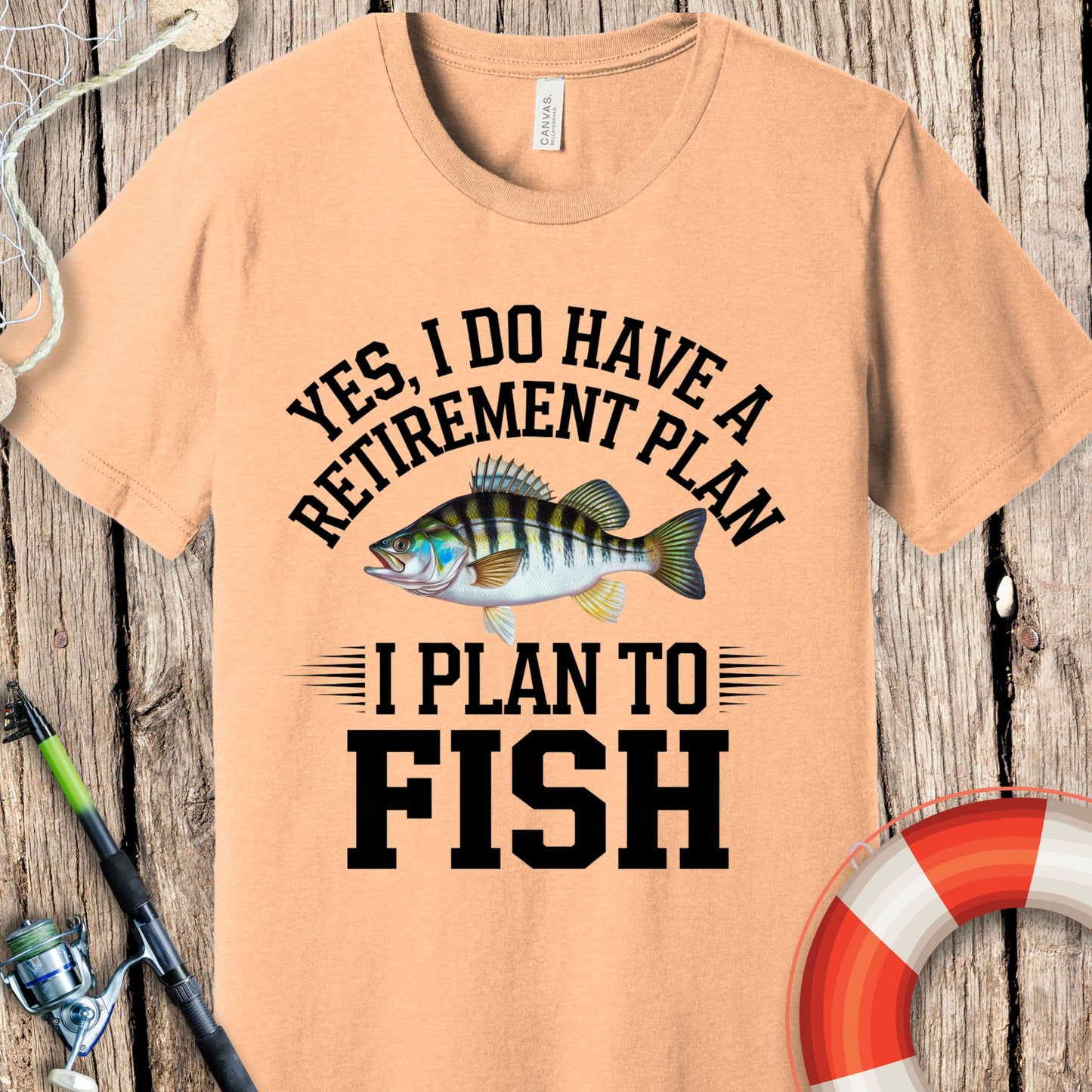 Retirement Plan Fishing T Shirt