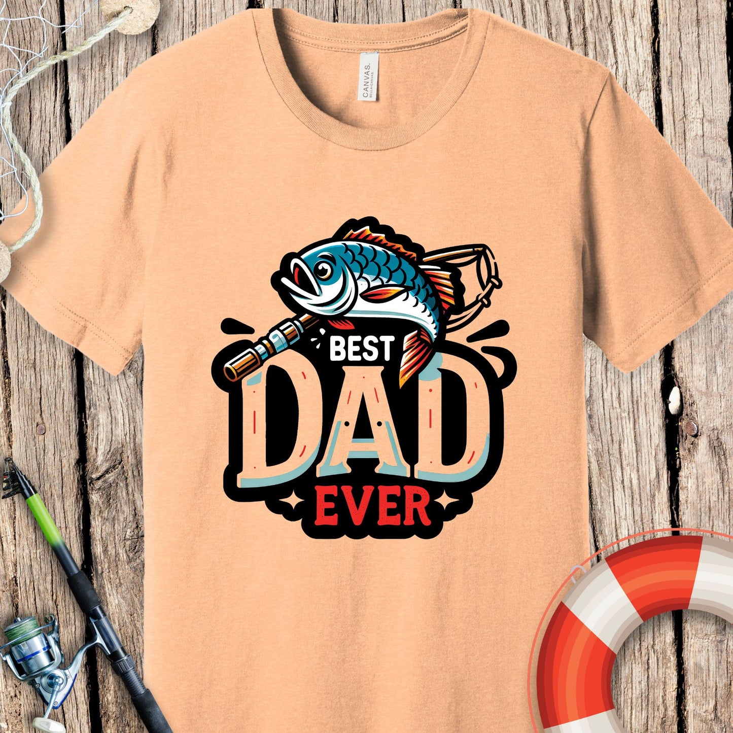 Best Dad Ever Fishing T-Shirt
