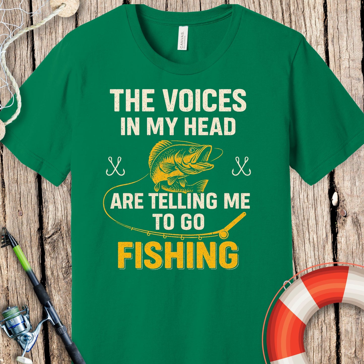 Voices In My Head Fishing T-Shirt
