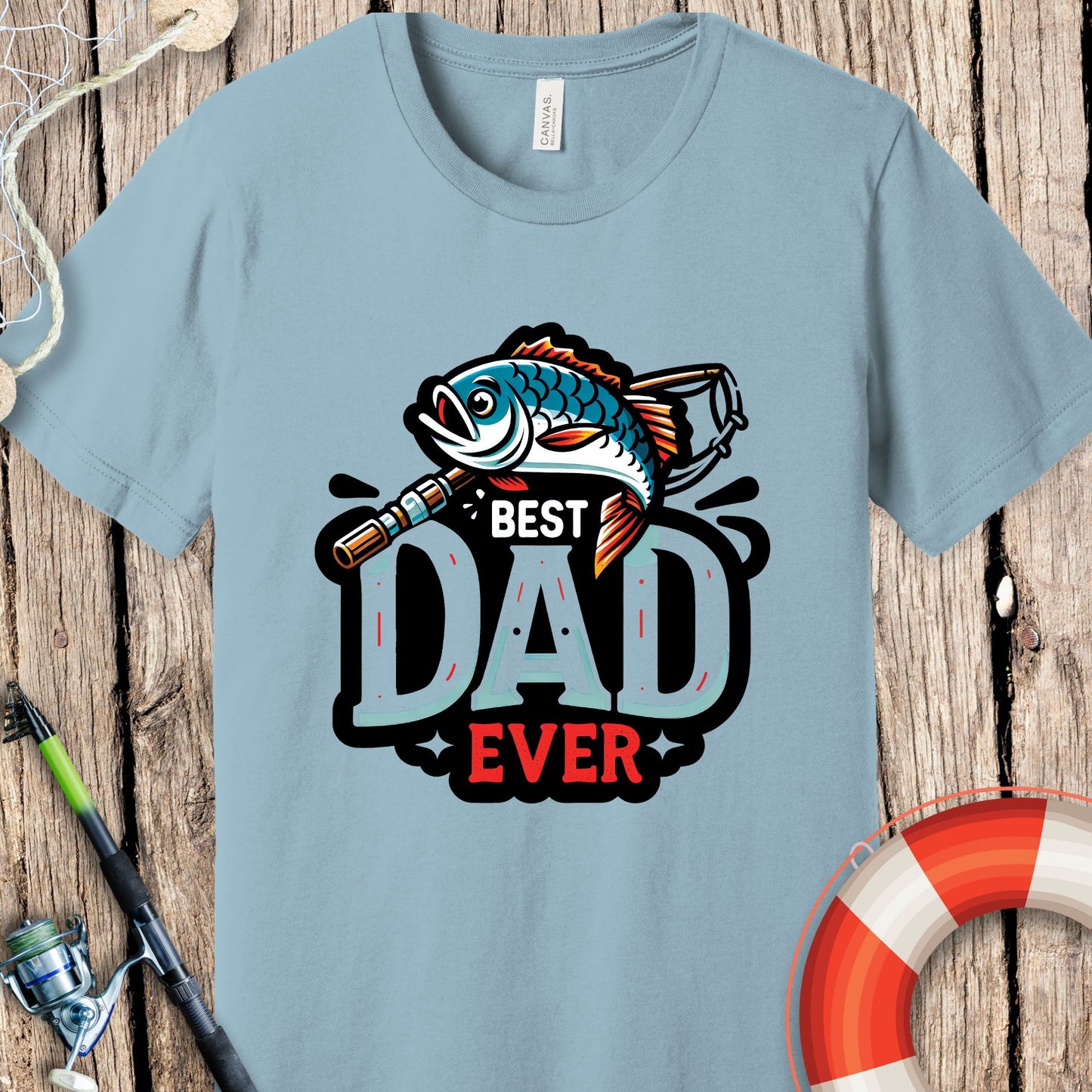 Best Dad Ever Fishing T-Shirt
