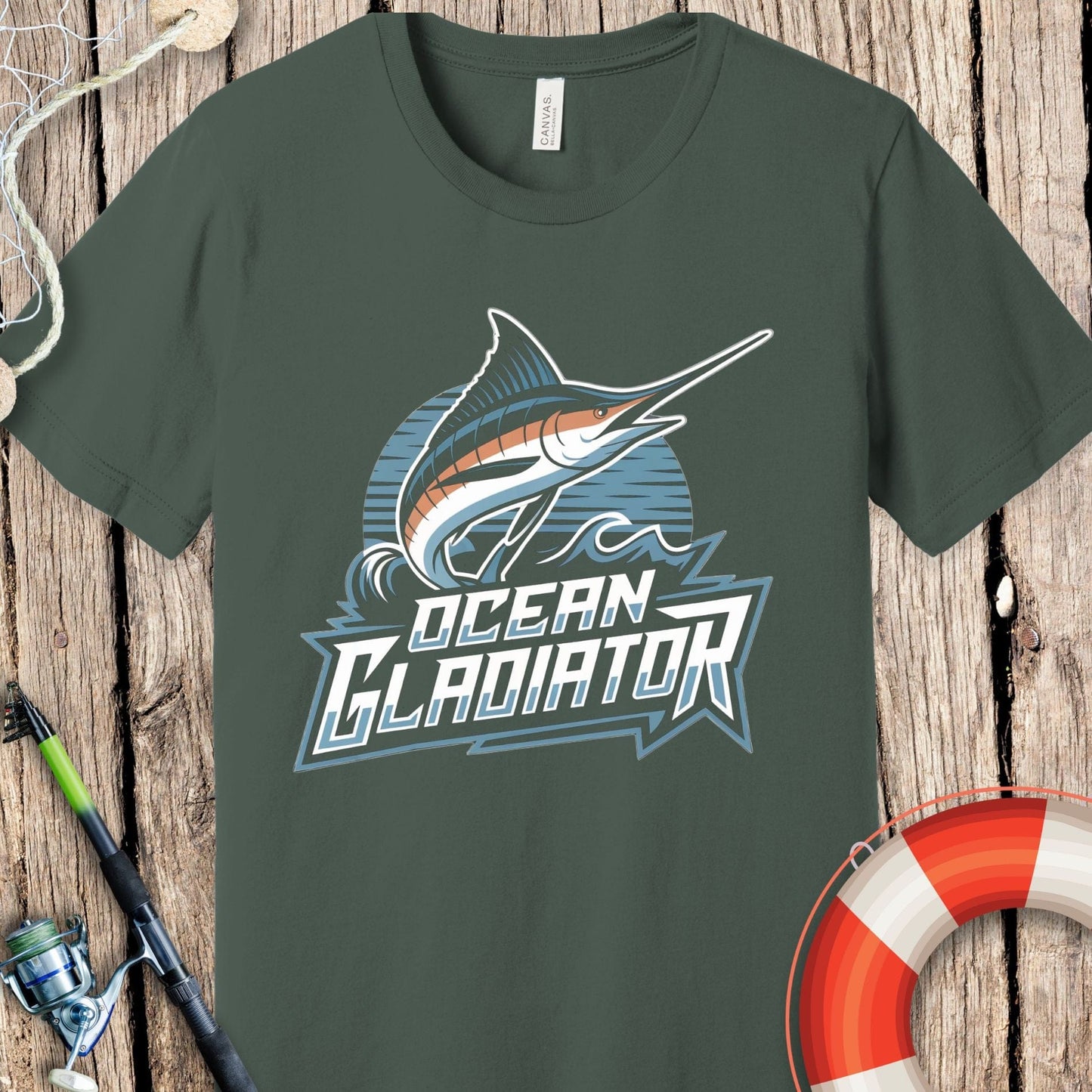 Ocean Gladiator Fishing T Shirt