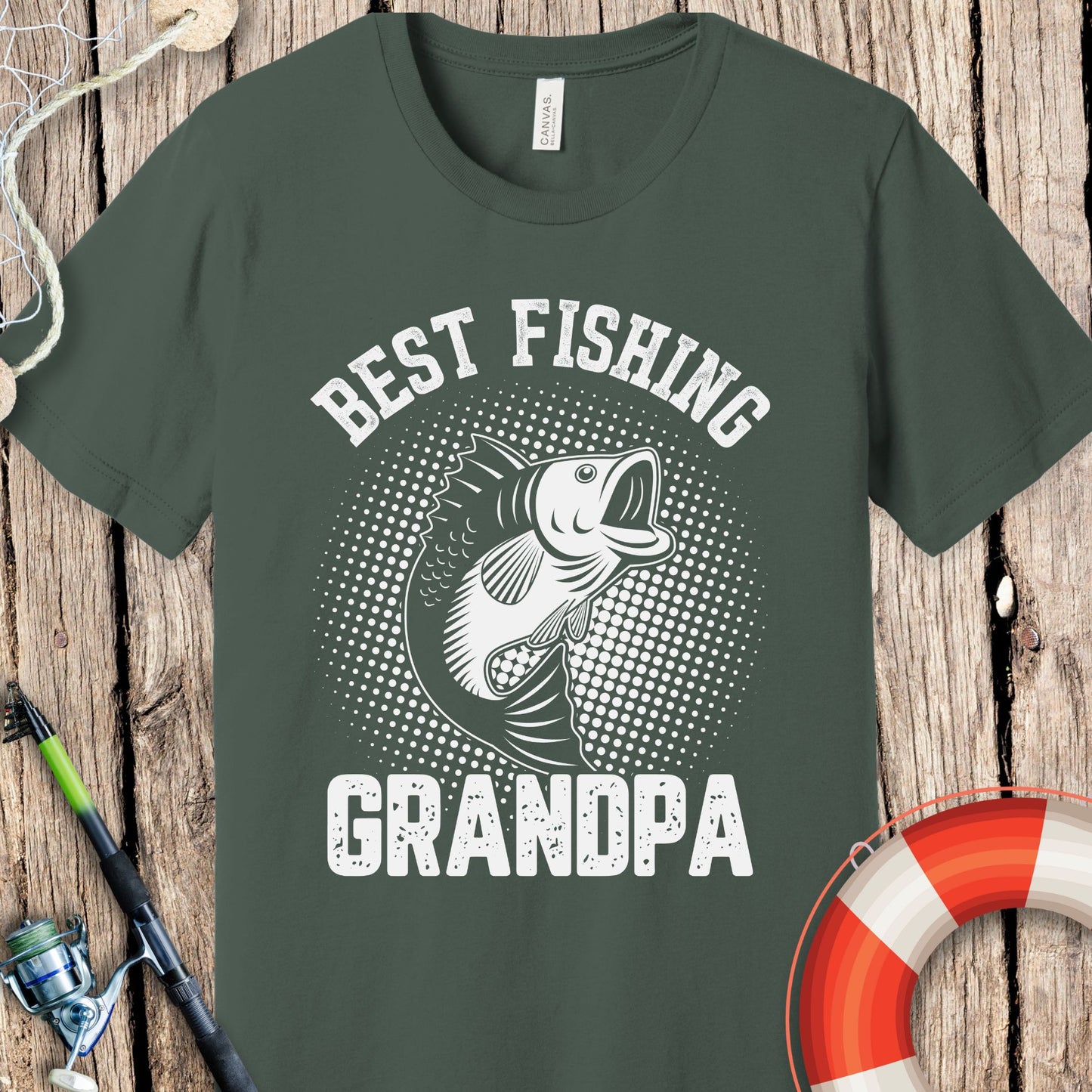 Best Fishing Grandpa T-Shirt