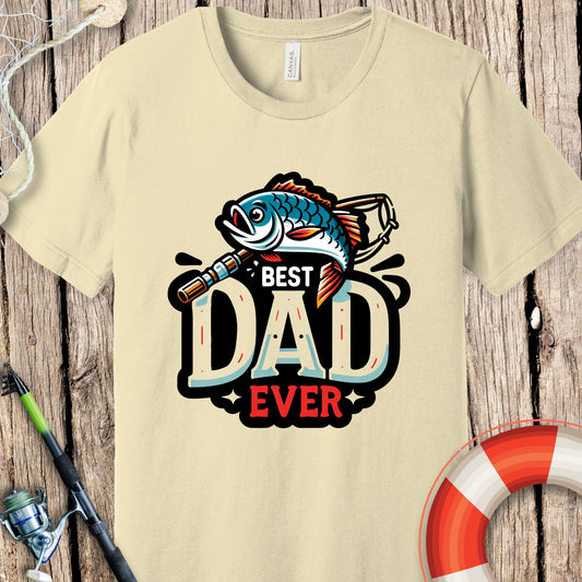 Best Dad Ever Fishing T-Shirt