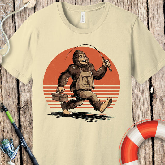 Bigfoot Fishing T-Shirt