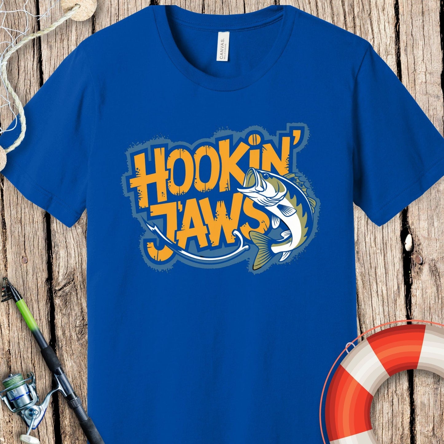Hooking Jaws Fishing T Shirt