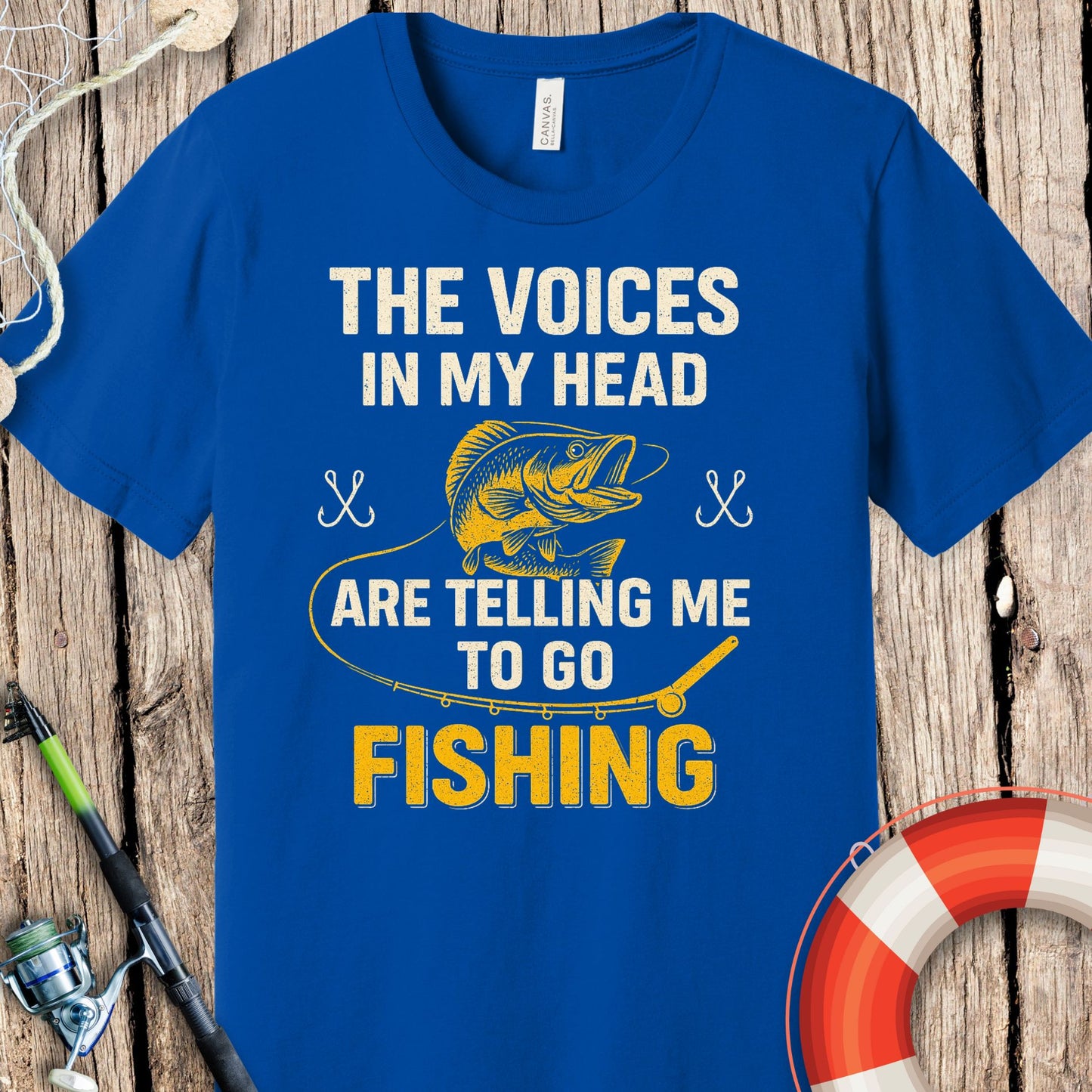 Voices In My Head Fishing T-Shirt