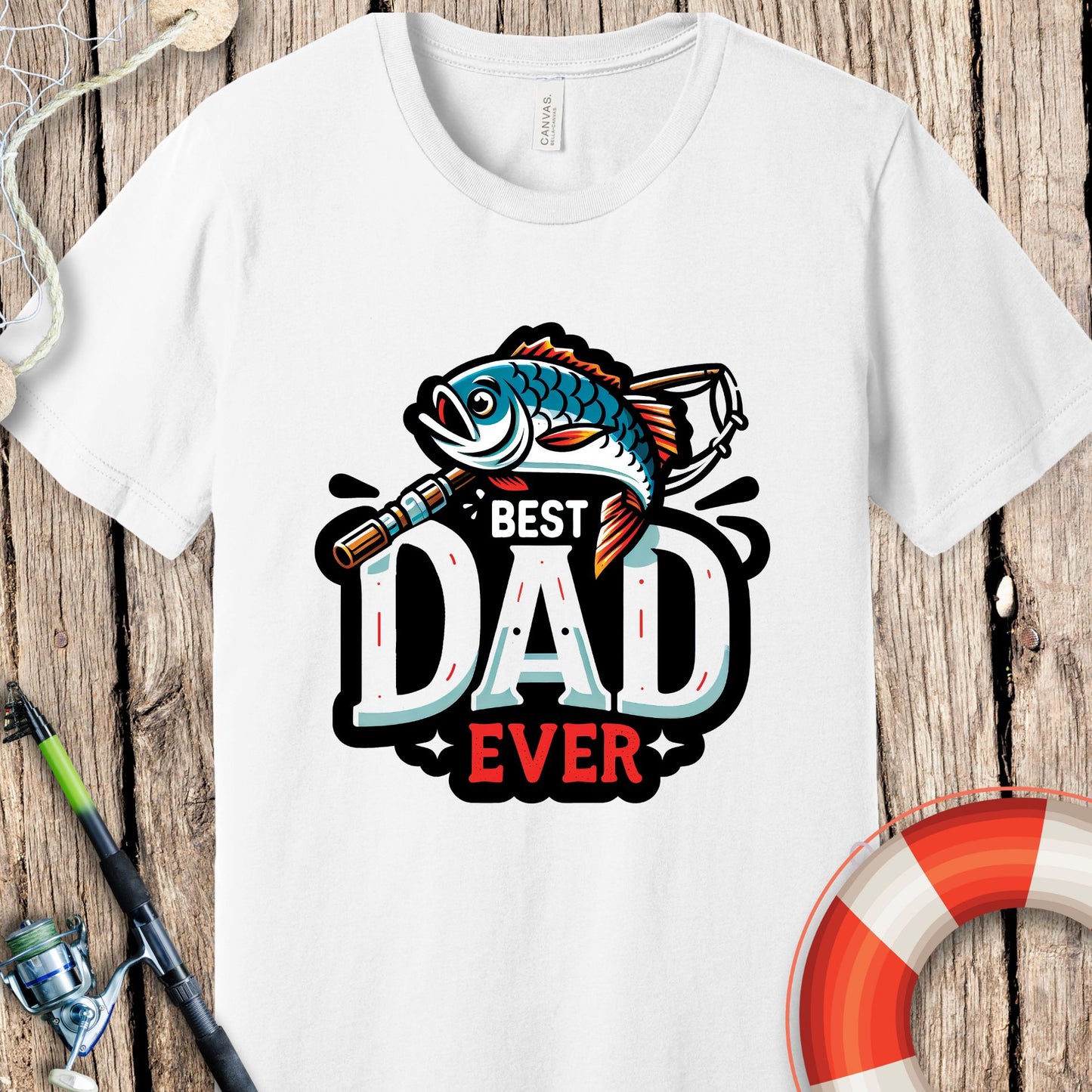 Best Dad Ever Fishing T-Shirt