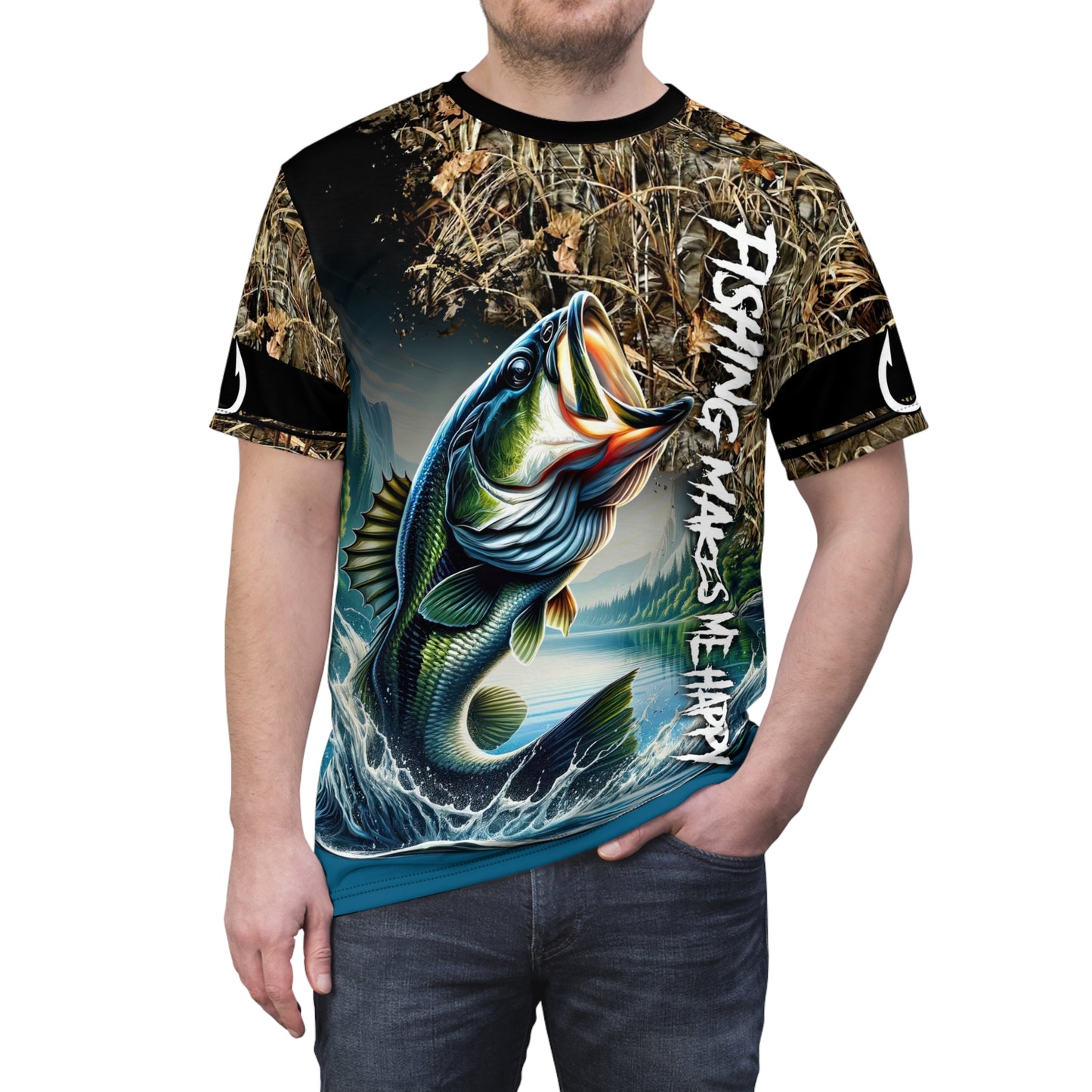 Fishing Makes Me Happy T Shirt