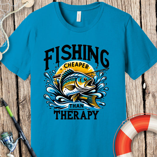 Fishing Cheaper Than Therapy T-Shirt