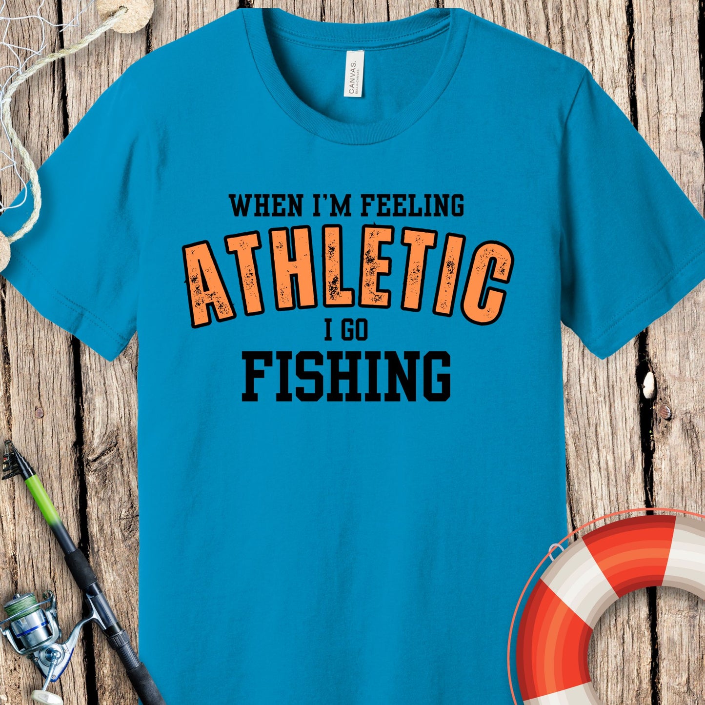 Athletic Fishing T-Shirt