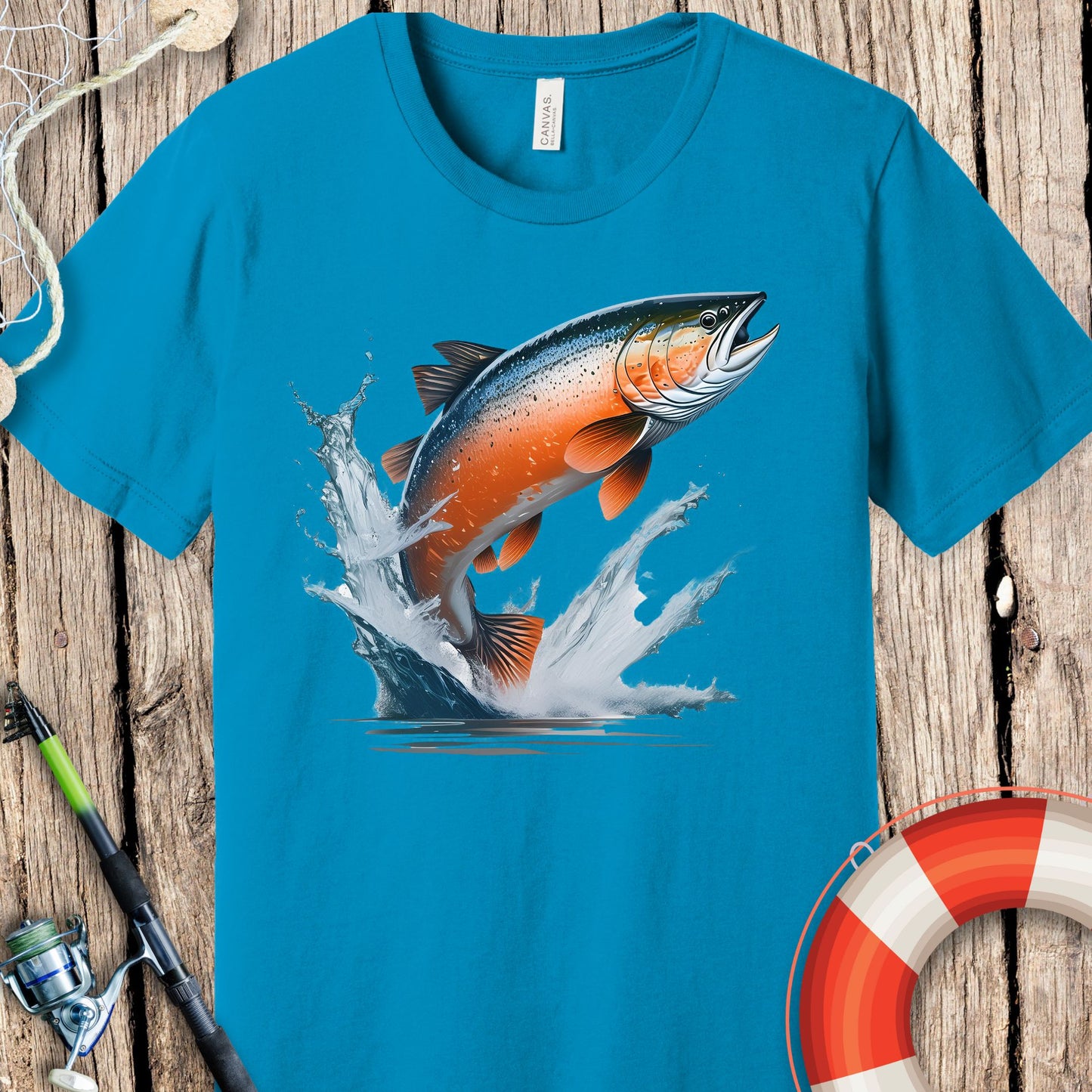 Salmon Fishing T Shirt