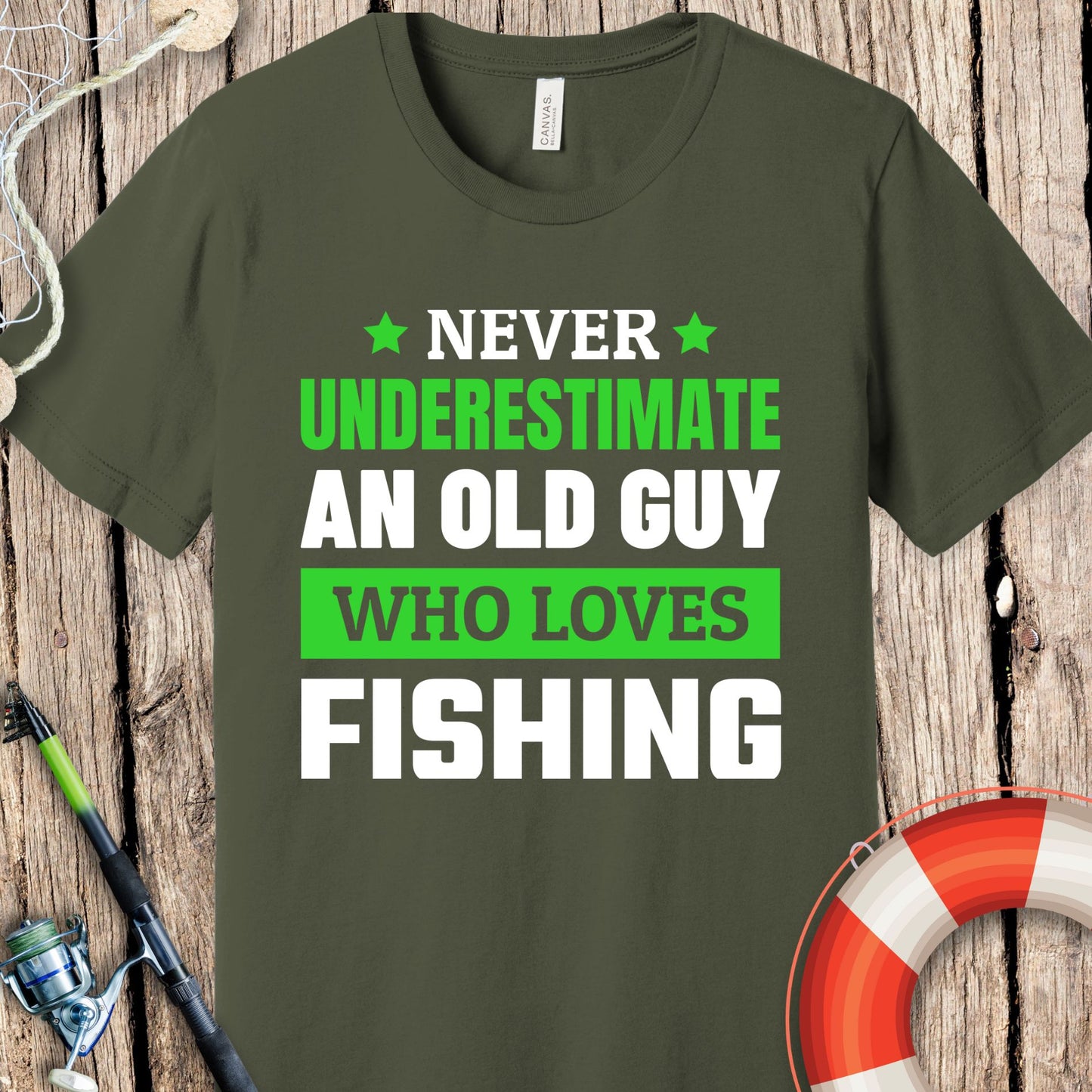 Never Underestimate An Old Guy T-Shirt