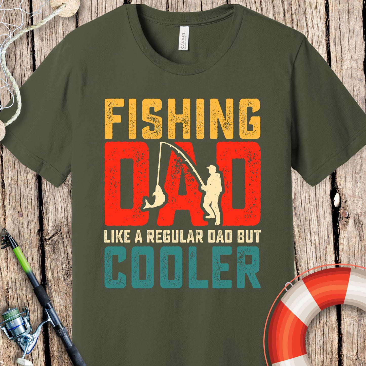 Fishing Dad Cooler T-Shirt