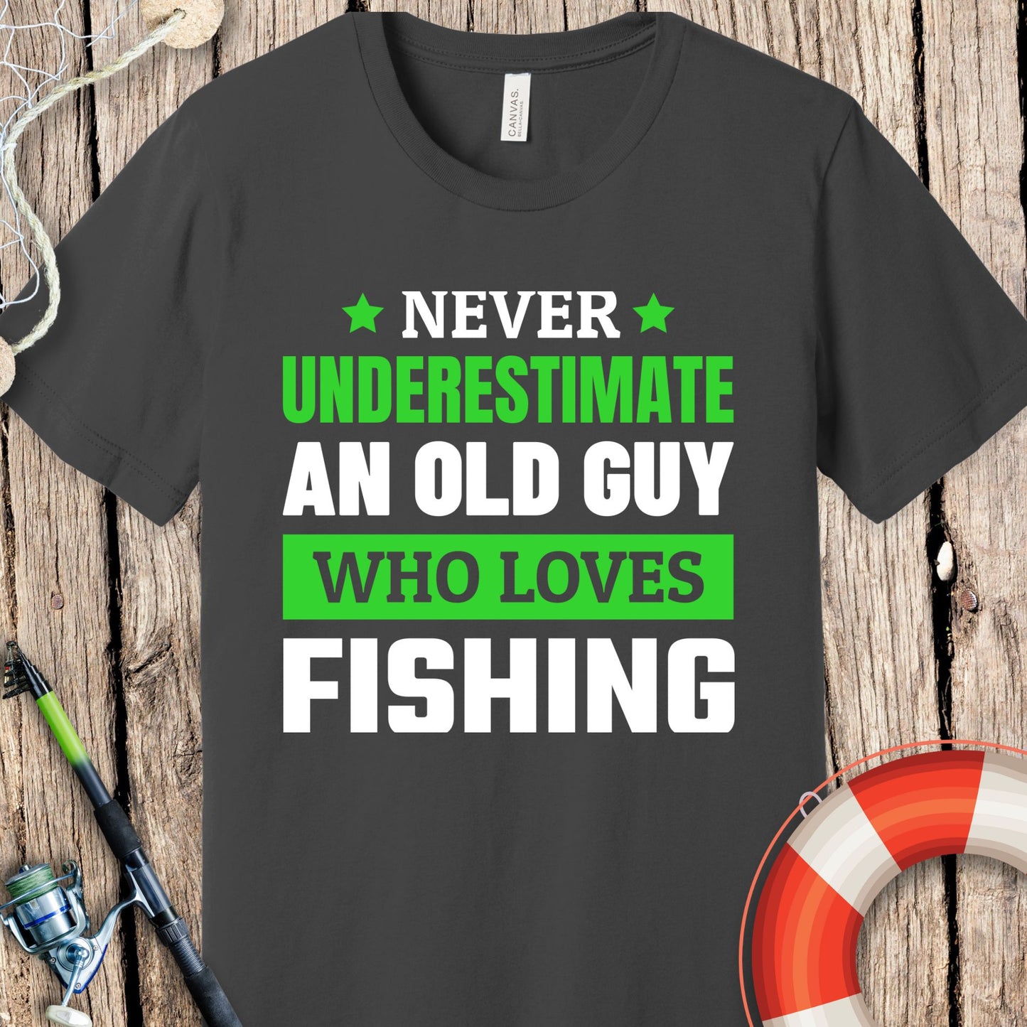 Never Underestimate An Old Guy T-Shirt