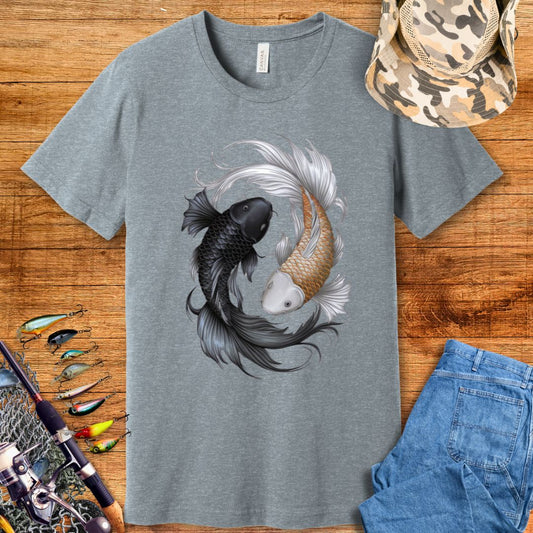 Fish Koi Yin Yang T-Shirt