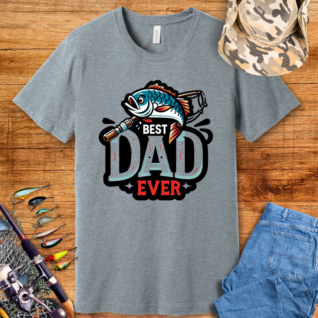 Best Dad Ever Fishing T-Shirt