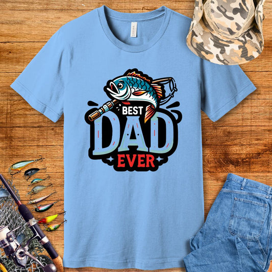 Best Dad Ever Fishing T-Shirt