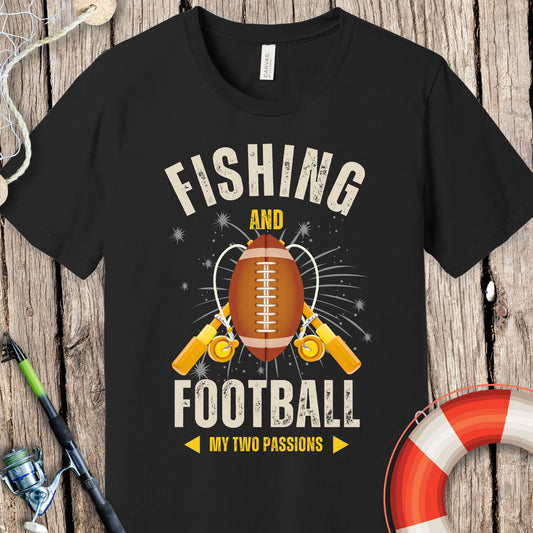 Fishing & Football T-Shirt