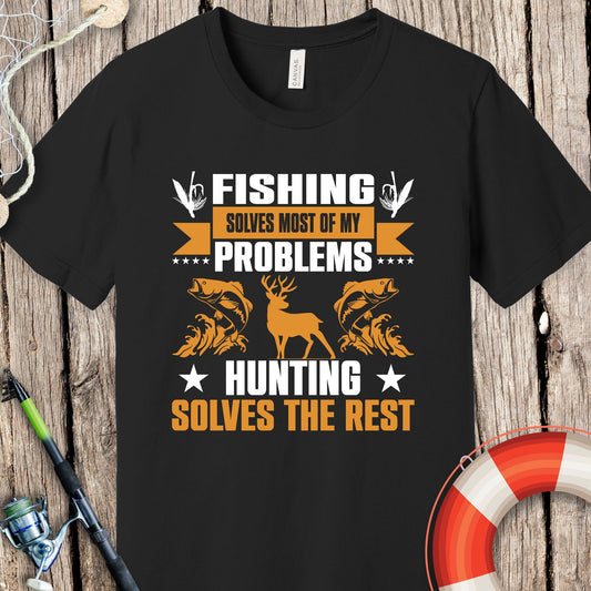 Fishing Solves Problem T-Shirt