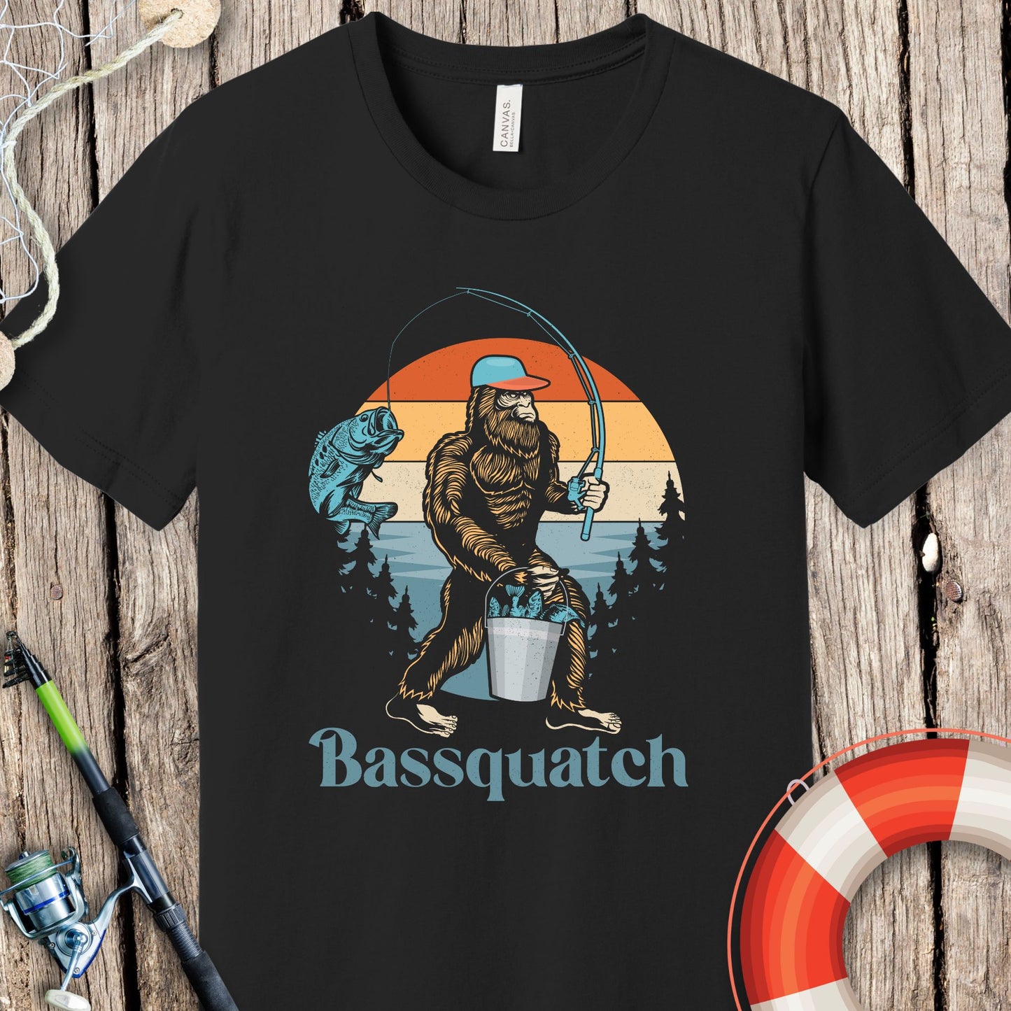 Bassquatch Fishing T-Shirt