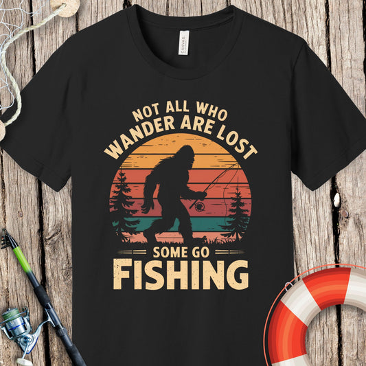 Bigfoot Fishing T-Shirt