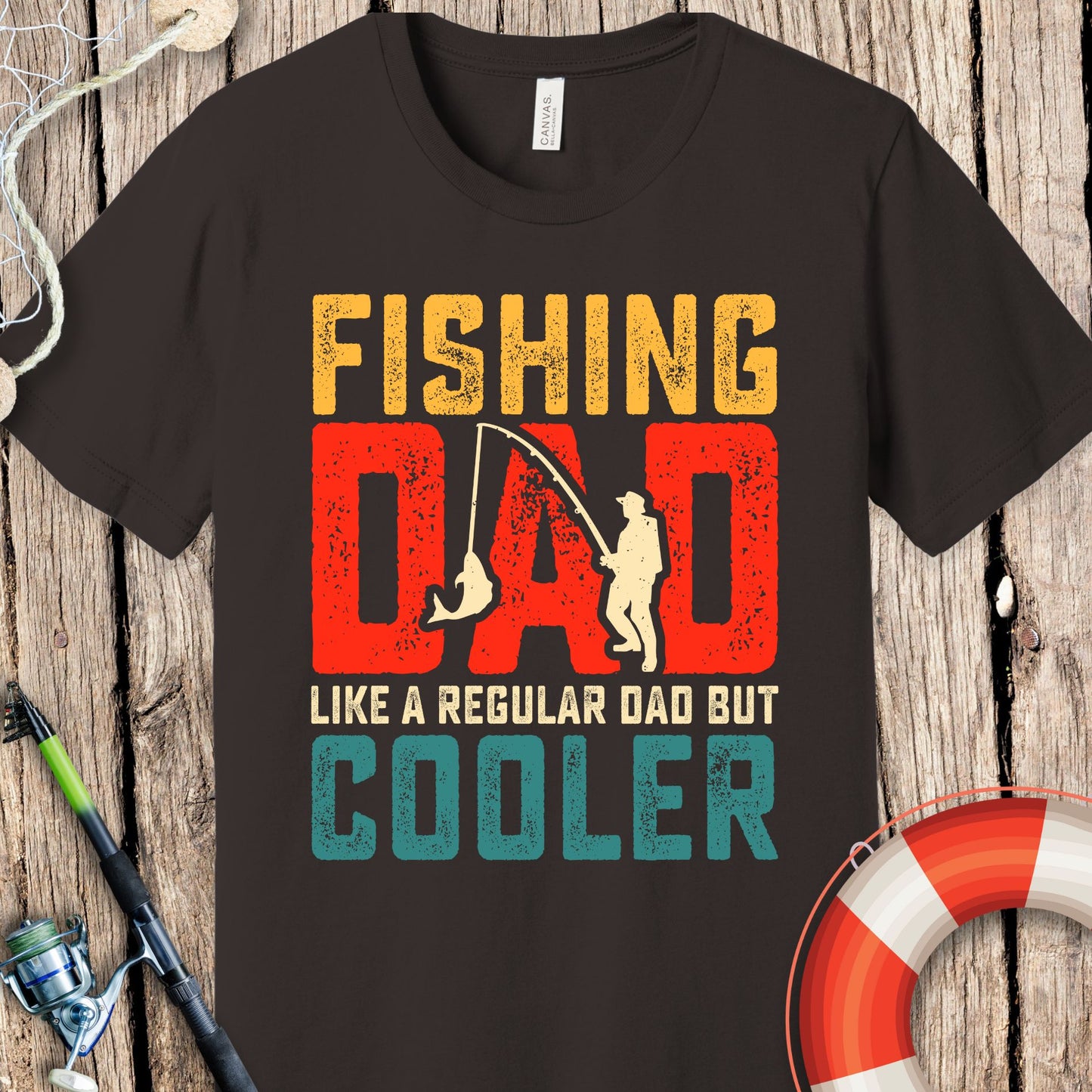 Fishing Dad Cooler T-Shirt