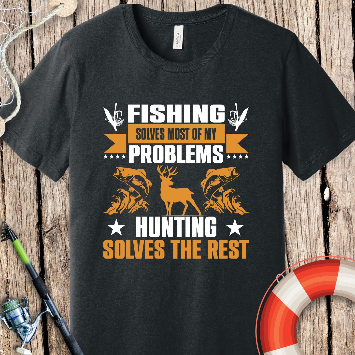 Fishing Solves Problem T-Shirt