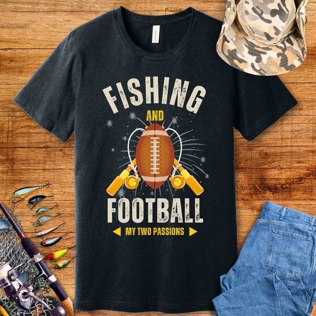 Fishing & Football T-Shirt