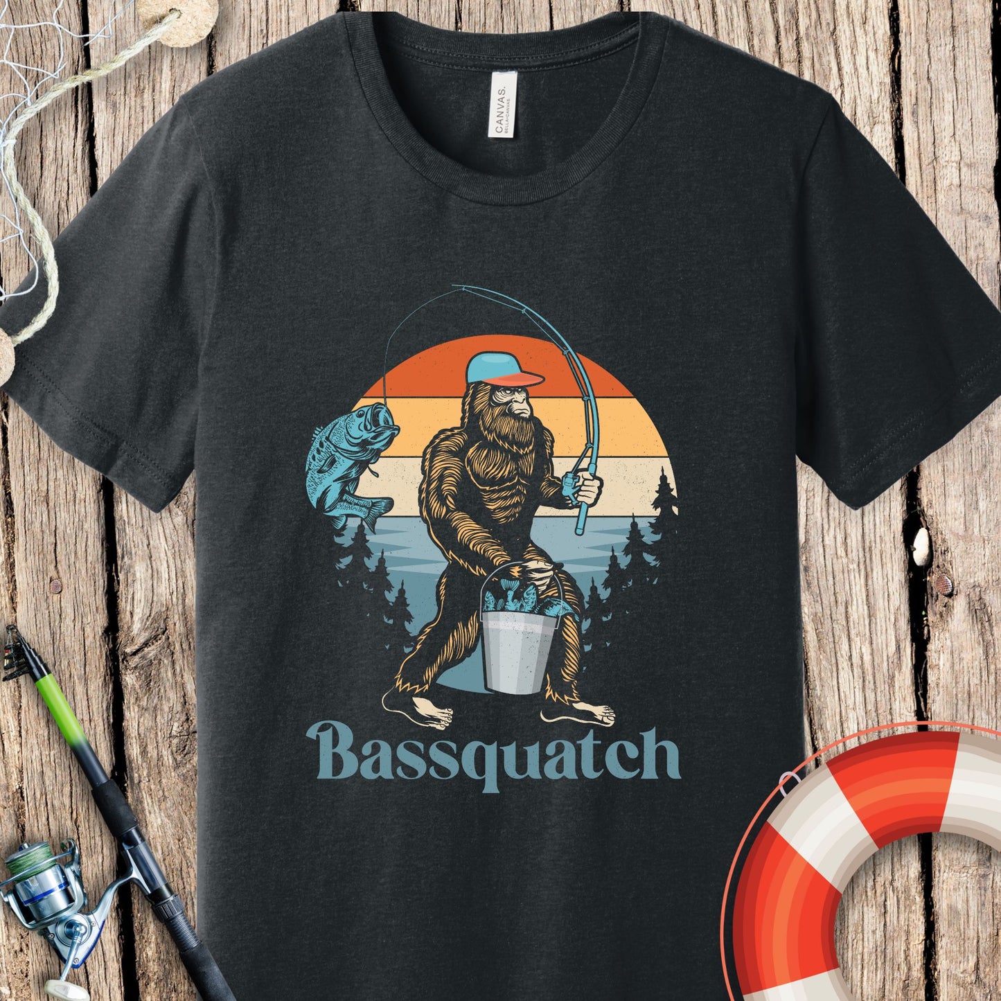 Bassquatch Fishing T-Shirt