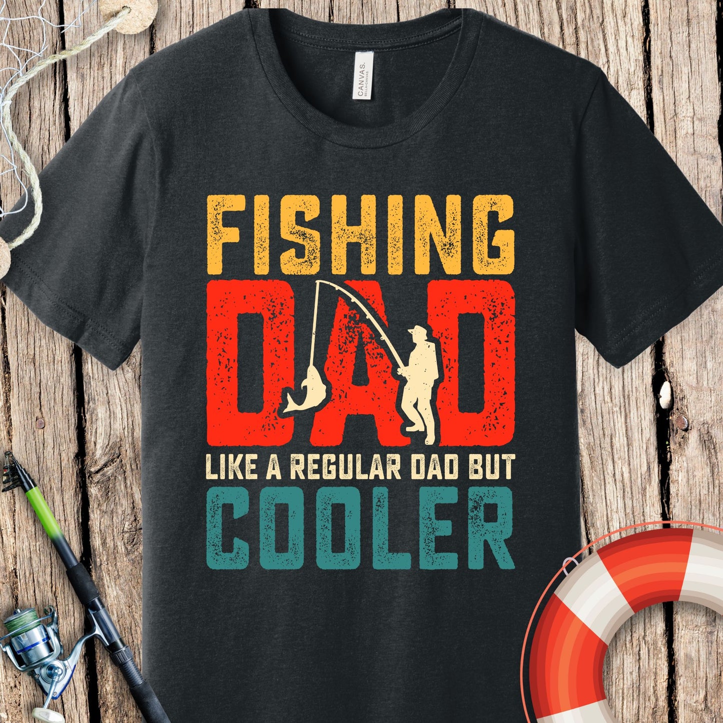 Fishing Dad Cooler T-Shirt