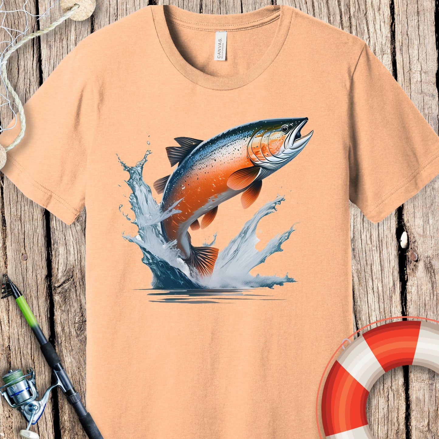 Salmon Fishing T Shirt