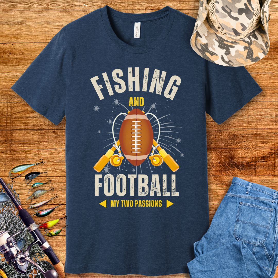 Fishing & Football T-Shirt