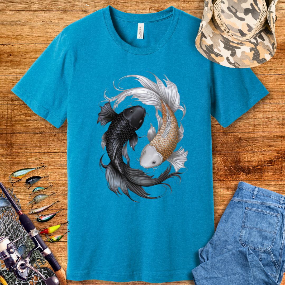 Fish Koi Yin Yang T-Shirt