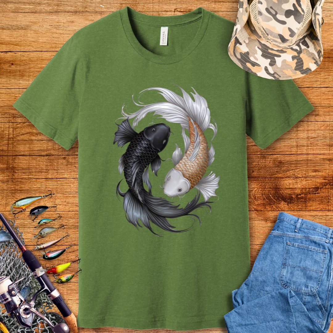 Fish Koi Yin Yang T-Shirt