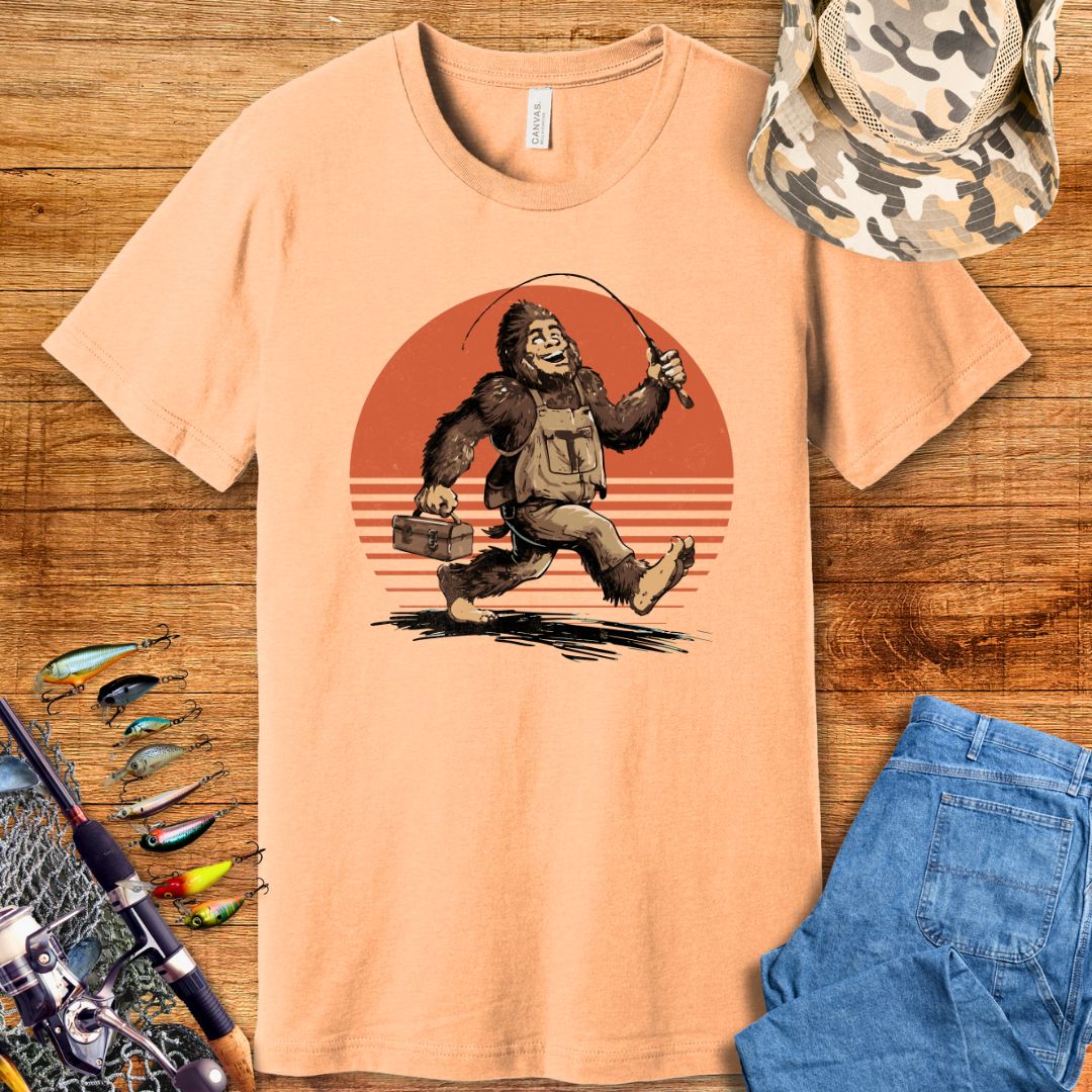 Bigfoot Fishing T-Shirt