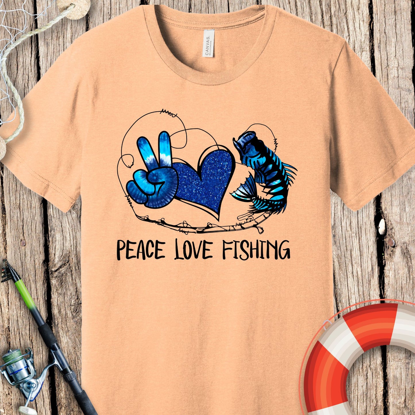 Peace Love Fishing T-Shirt